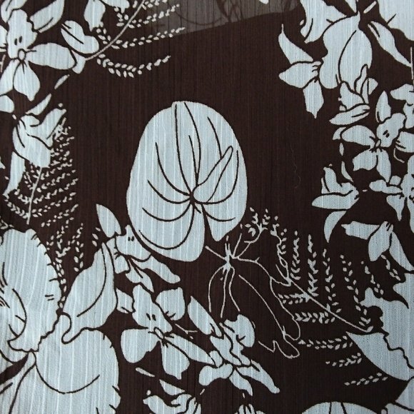 MSK | Brown Sheer Sleeveless Dress - Picture 7 of 9